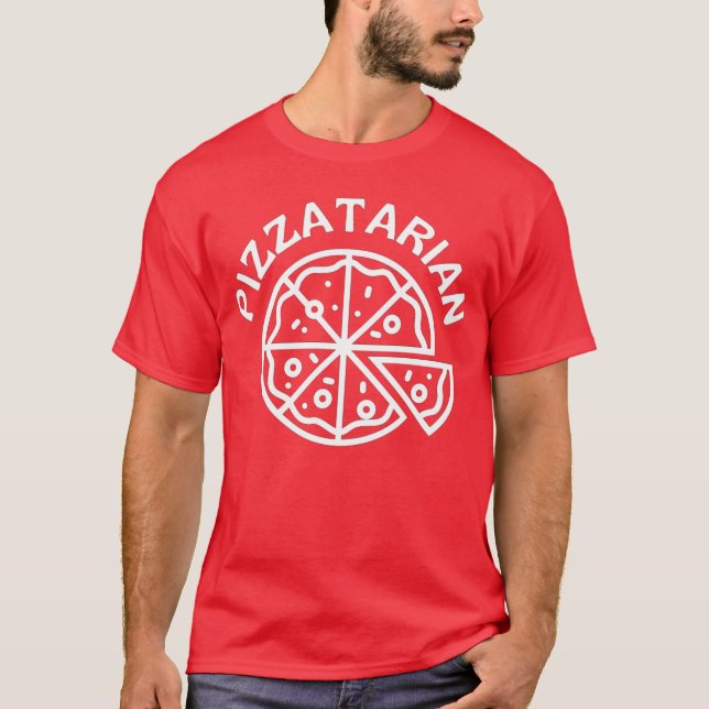 Pizzatarian Pizza T-Shirt (Front)