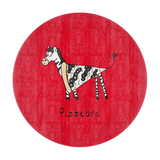 Pizzebra Pizza Zebra Cutting Board (Front)