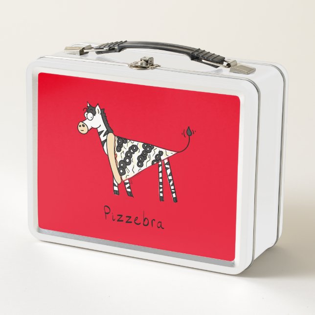 Pizzebra Pizza Zebra Lunch Box (Front)