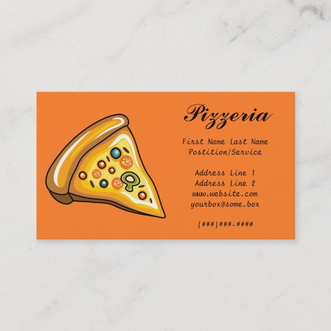Pizzeria Business Card (Front)