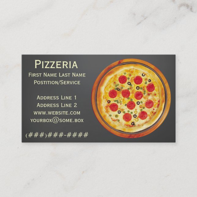 Pizzeria Business Card (Front)
