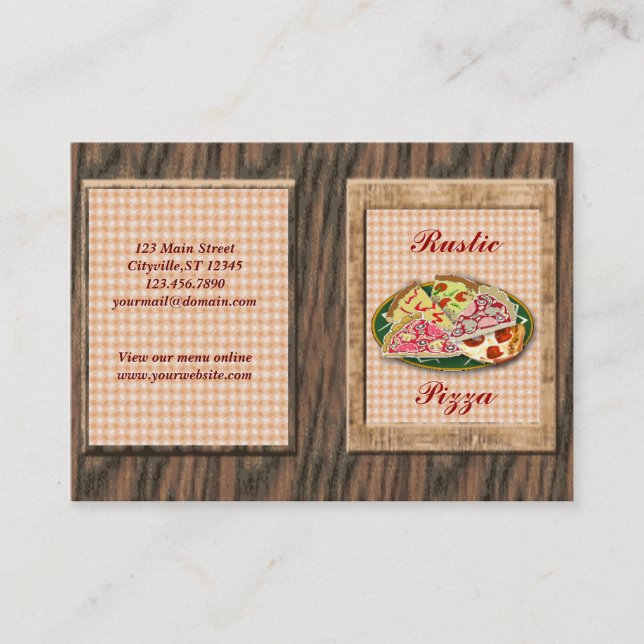 Pizzeria Business Card (Front)