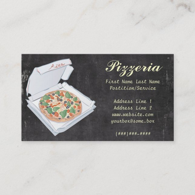 Pizzeria Business Card (Front)