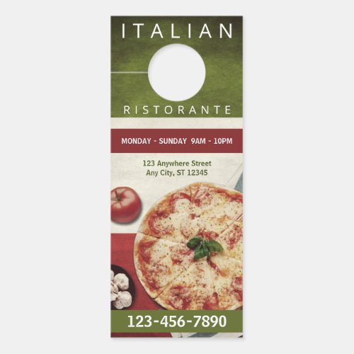 Pizzeria Business Door Hanger