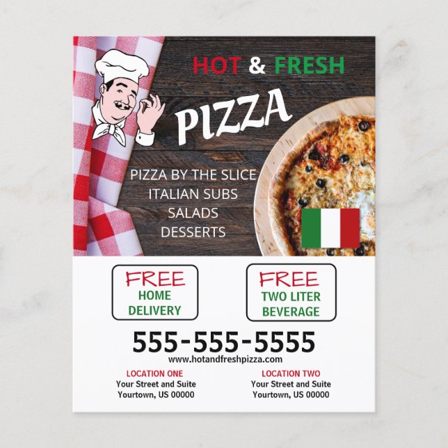 Pizzeria Business Flyer (Front)