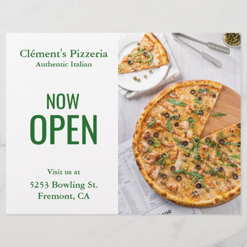 Pizzeria Grand Opening Flyer