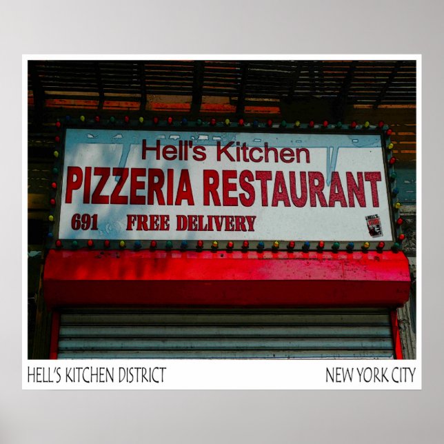 PIZZERIA HELLS KITCHEN- POSTER (Front)