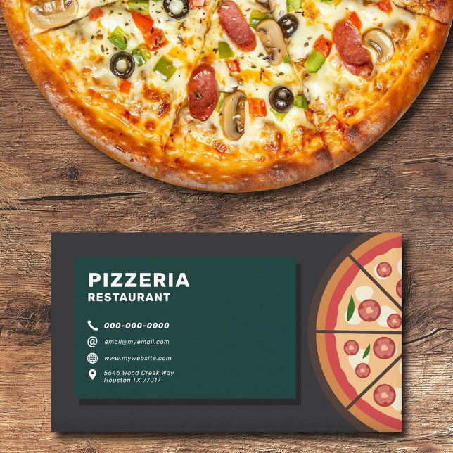 Pizzeria Restaurant Business Card (Pizzeria Restaurant Business Card)