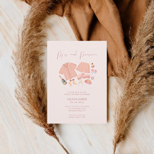 Pj and prosecco bridal shower invitation