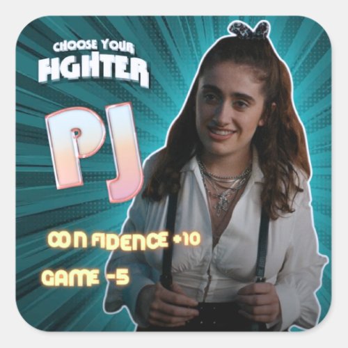 PJ  Bottoms Movie Character  Untalented Gay   Square Sticker