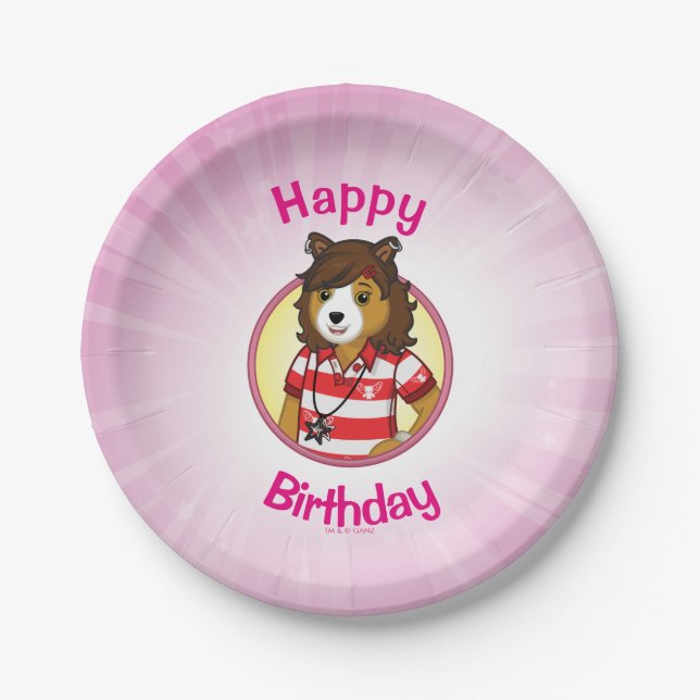 PJ Collie Paper Plates (Front)