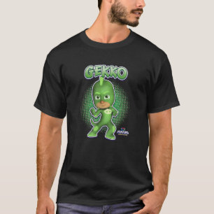 PJ Masks Gekko Comic Style Pose Panel Logo T-Shirt