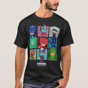 PJ Masks Group Shot Panel Characters Boxed Up T-Shirt