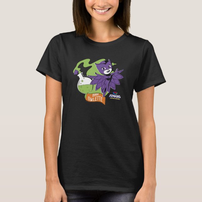 PJ Masks Power Heroes Halloween Eerie Owlette Port T-Shirt (Front)