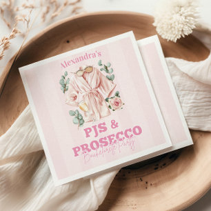 Pjs and Prosecco Bachelorette Napkins