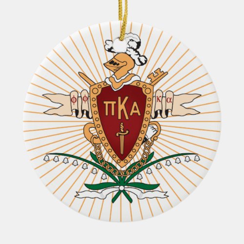 PKA Crest Color Ceramic Ornament