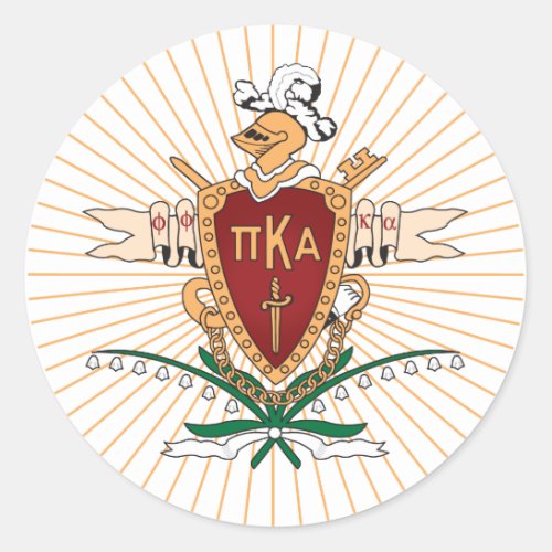 PKA Crest Color Classic Round Sticker