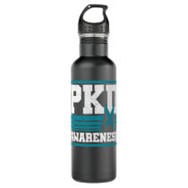PKD Awareness Teal Polycystic Kidney Disease PCKD  Stainless Steel Water Bottle