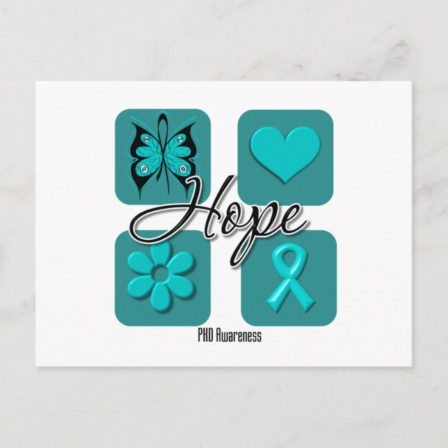 PKD Hope Love Inspire Awareness Postcard (Front)