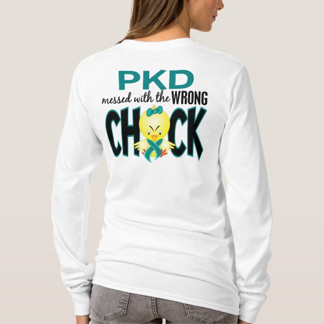 PKD Messed With The Wrong Chick T-Shirt (Back)