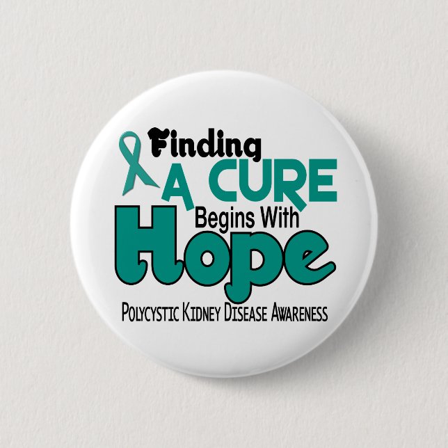 PKD Polycystic Kidney Disease HOPE 5 Button (Front)