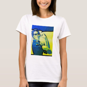 PKD WARRIOR WOMAN - Awareness Retro Tattoo Fun T-Shirt