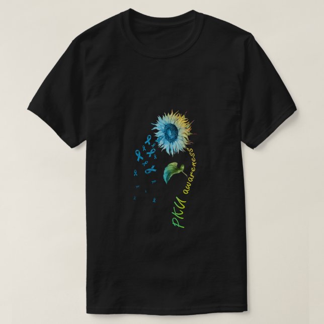 PKU Awareness Sunflower  T-Shirt (Design Front)
