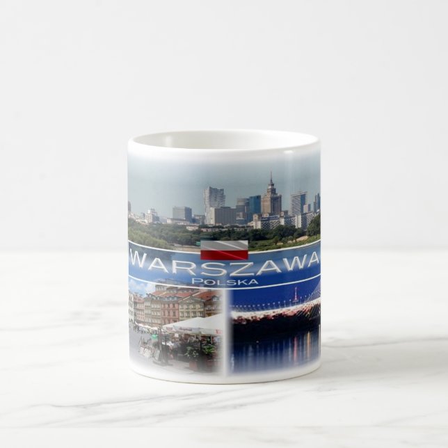 PL Poland Polska - Warszawa Warsaw - Coffee Mug (Center)