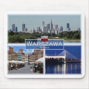 PL Poland Polska - Warszawa Warsaw - Mouse Pad