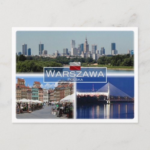 PL Poland _ Warszawa Warsaw _ Postcard