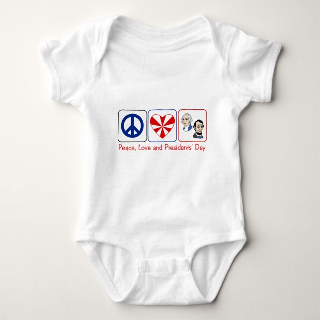PL Presidents Day Baby Bodysuit (Front)