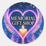 Place a Memorial Gift Shop Sticker on Your Gift