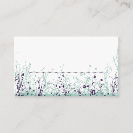 Customizable Place Card ~ Butterfly Garden 9 Business Card Template