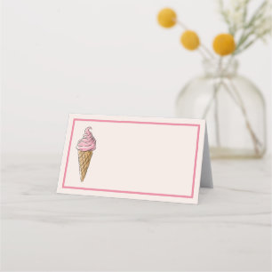 Place Card Labels - Ice Cream Party
