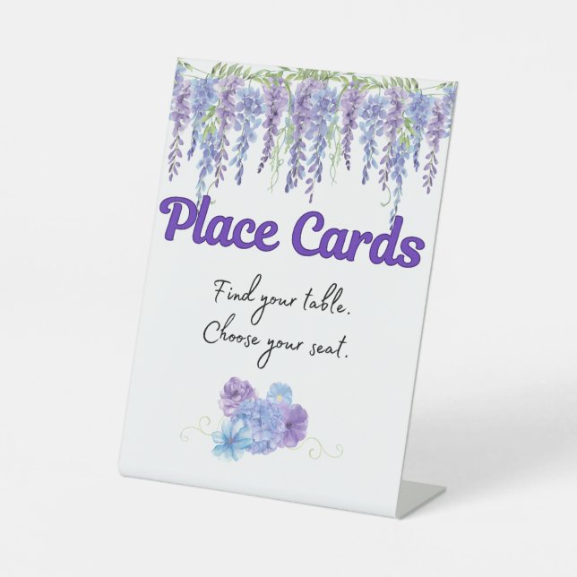 Place Card Wedding Sign (Front)