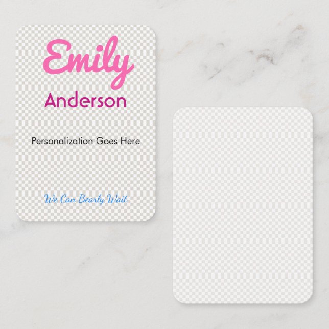 Place Cards Custom Printed Guest Seating | Elegant (Front/Back)