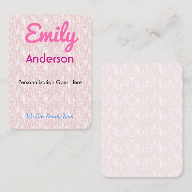 Place Cards Custom Printed Guest Seating | Elegant (Front/Back)