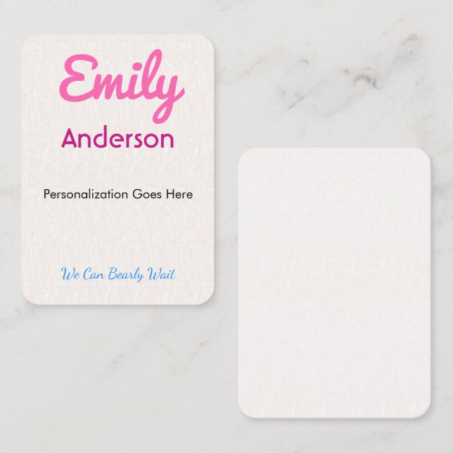 Place Cards Custom Printed Guest Seating | Elegant (Front/Back)