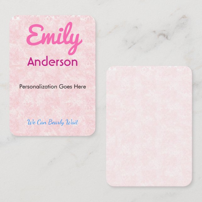 Place Cards Custom Printed Guest Seating | Elegant (Front/Back)