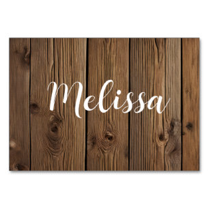 place cards Rustic Country Barn wedding