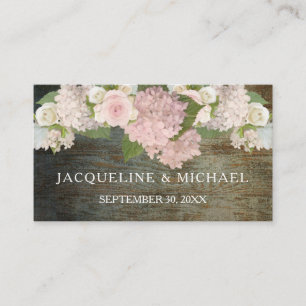 Place Cards Rustic Lace n Dark Wood Country Barn