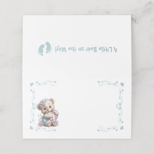 Place Cards Teddy Bear Baby Shower