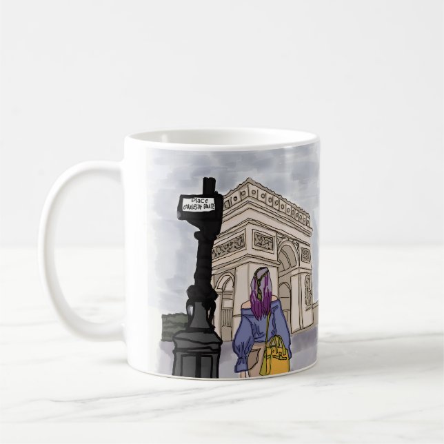 Place Charles de Gaulle Paris. Coffee Mug (Left)