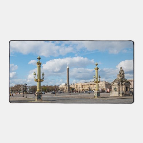 Place de la Concorde and obelisk _ Paris France Desk Mat
