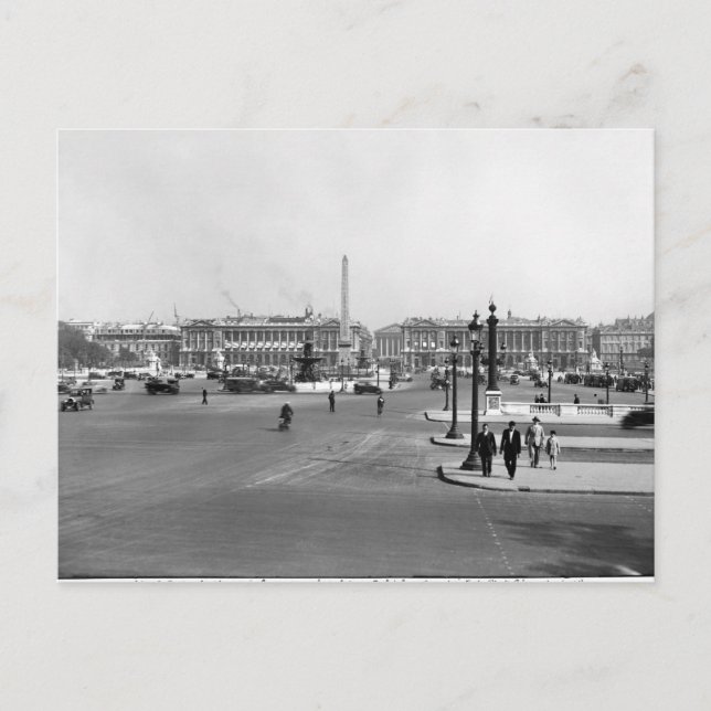 Place de la Concorde, designed in 1757 Postcard (Front)