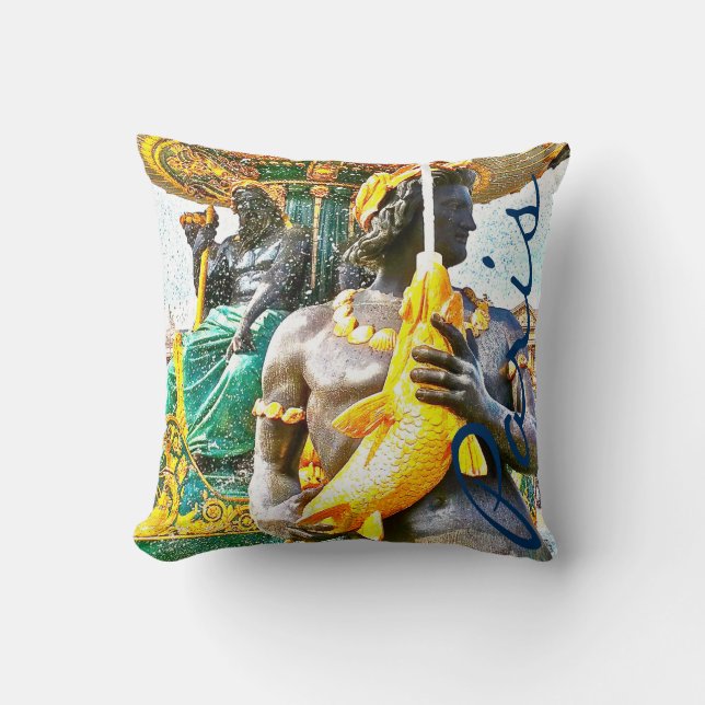 Place de la Concorde designer collection Throw Pillow (Front)