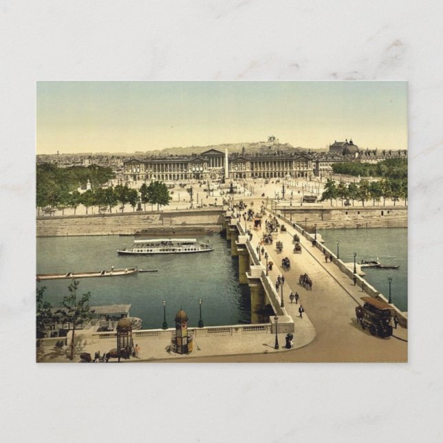 Place de la Concorde, Paris, France classic Photoc Postcard (Front)