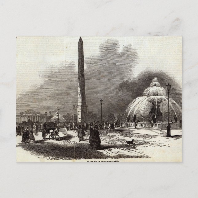 Place de la Concorde, Paris Postcard (Front)