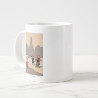 Place de la Republique Art Deco Scene Giant Coffee Mug