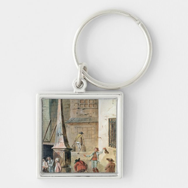 Place de l'Apport-Paris in Front of Grand Keychain (Front)